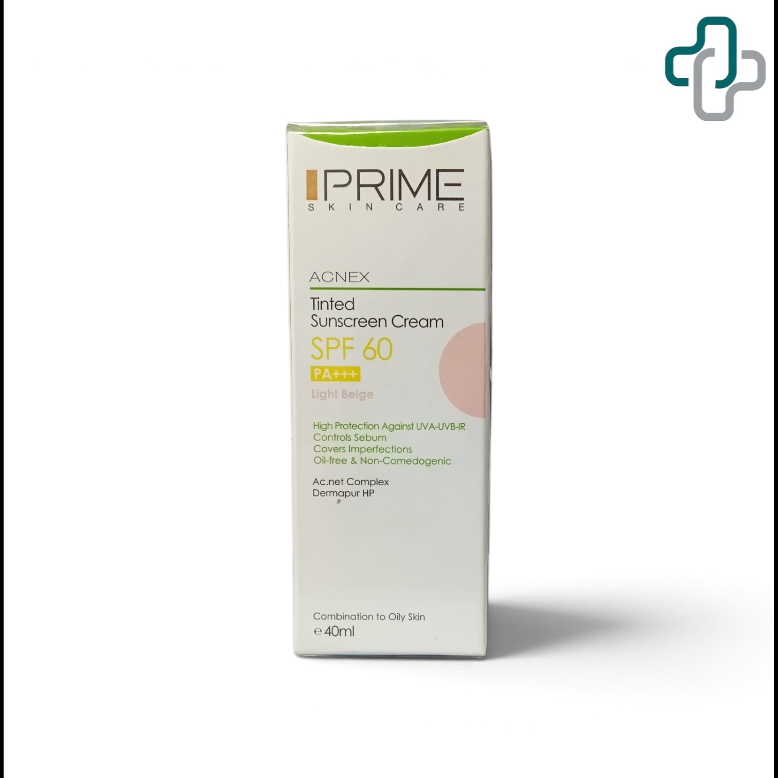 ضد آفتاب لایت بژ پرایم مدل Oil Free با SPF60 مناسب پوست چرب حجم 40 میلی لیتر - Prime