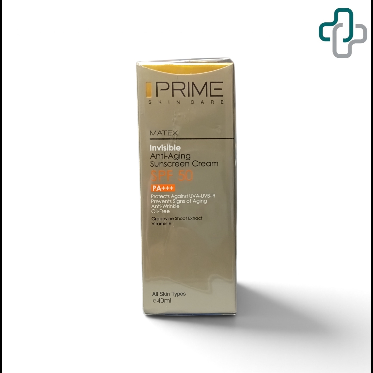 ضد آفتاب بی رنگ جوان کننده پرایم با SPF50 حجم 40 میلی لیتر  - Prime